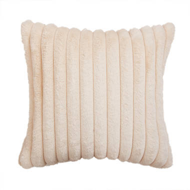 Faux fur ruched pillow covers hot sale